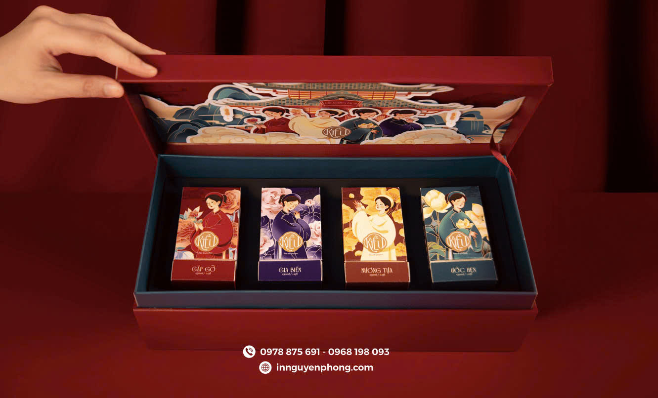 Hộp đựng nước hoa chiết sang trọng phù hợp cho dịp Tết 